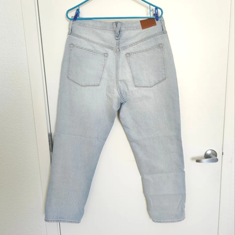 J. Crew Slouchy High Rise Boyfriend Jean with Relaxed Fit & Light Wash
